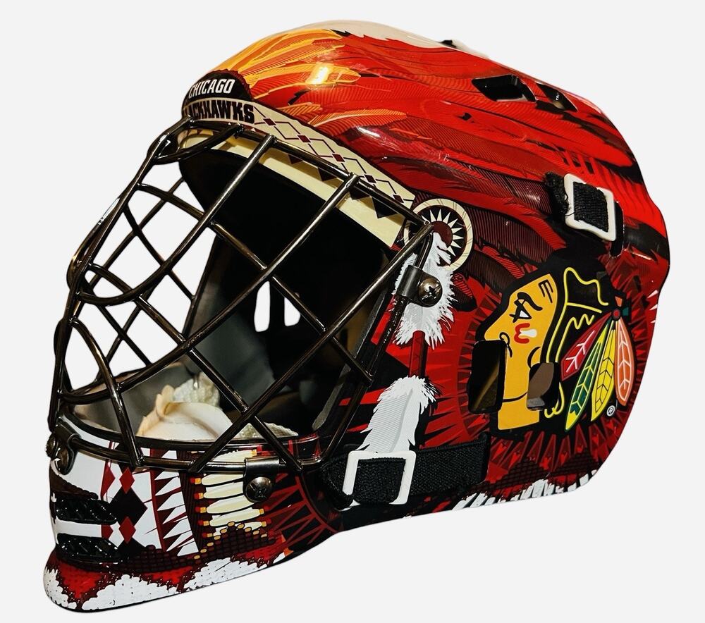 Chicago Blackhawks Unsigned Franklin Sports Full-Size Goalie Mask